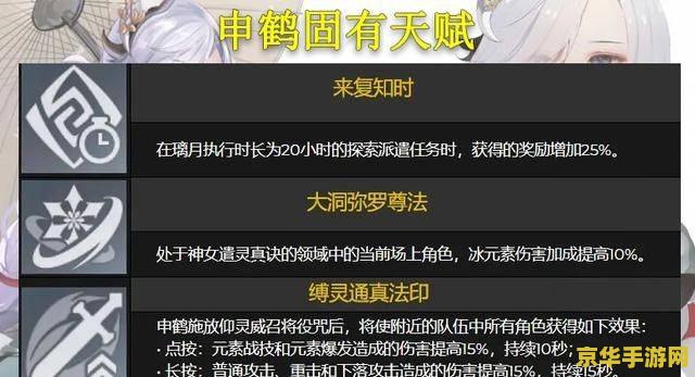 原神申鹤：冰系人气角色，技能超巧妙不看亏