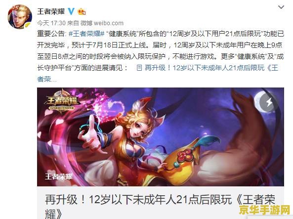 王者荣耀未成年玩家游戏时间大揭秘：1小时、2小时、3小时，你真的了解吗？