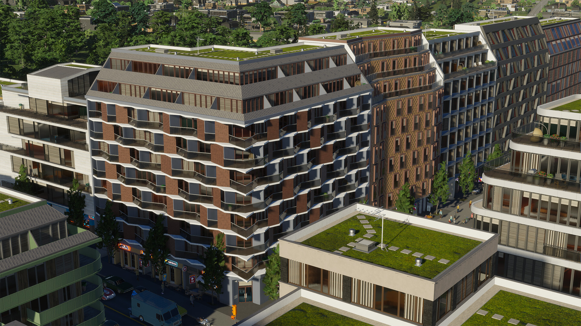 城市建设天际线__城市天际线建筑模型