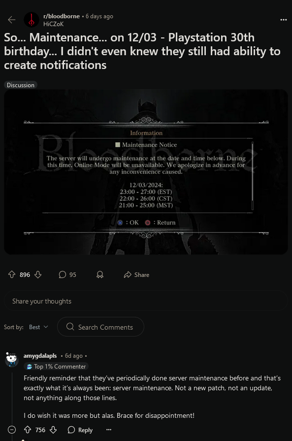 _《血源》玩家又发癫了：PlayStation 30周年视频引猜想_《血源》玩家又发癫了：PlayStation 30周年视频引猜想