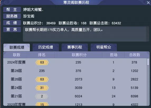 _梦幻帮派联赛攻略_梦幻西游帮派联赛排名