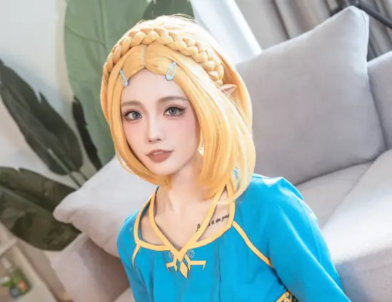 桃良阿宅cos蓝色比基尼+美人鱼鱼+塞尔达+女仆的小憩+小院写真_桃良阿宅cos蓝色比基尼+美人鱼鱼+塞尔达+女仆的小憩+小院写真_