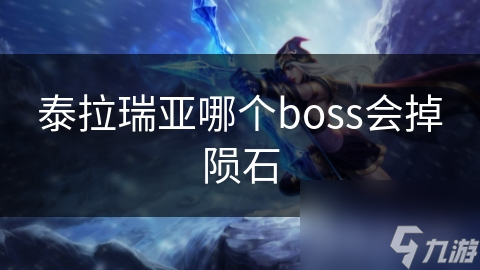 泰拉瑞亚之战:哪些Boss掉陨石?月总or其他?