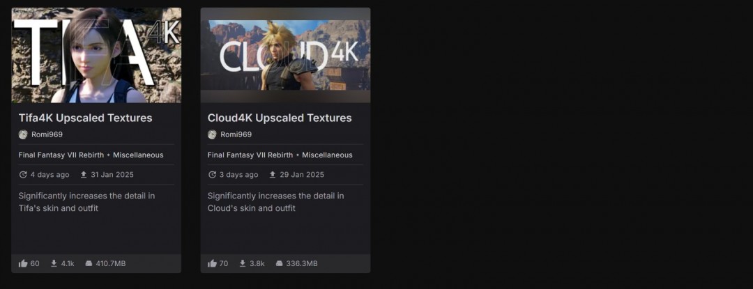 《最终幻想7：重生》新4K Mod 改进1300个纹理__《最终幻想7：重生》新4K Mod 改进1300个纹理