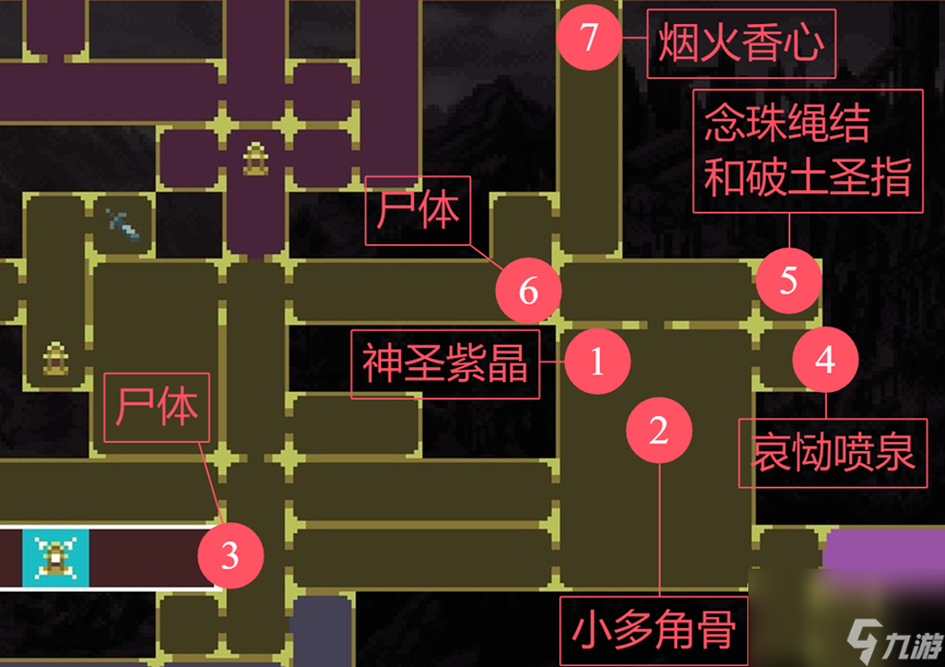 神之亵渎万母之母物品收集全攻略，你还在为找不到神圣紫晶而烦恼吗？