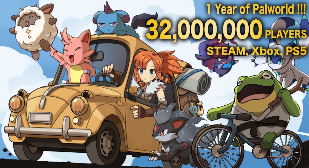 《幻兽帕鲁》全平台玩家已经超过了3200万人__《幻兽帕鲁》全平台玩家已经超过了3200万人