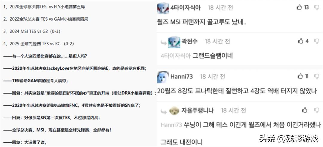 _TES大满败火遍LCK，韩网发问：有一个人四场比赛都在，是犯人吗？_TES大满败火遍LCK，韩网发问：有一个人四场比赛都在，是犯人吗？