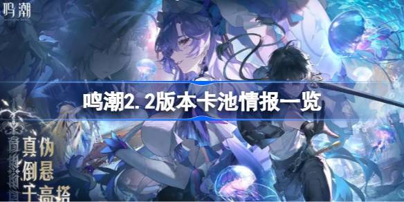 鸣潮2.2版本卡池大揭秘！椿UP时间点竟出人意料，你敢相信吗？