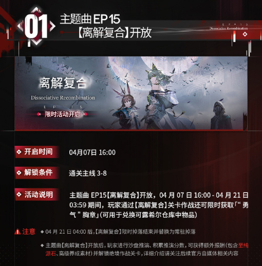 明日方舟新活动结束时间__明日方舟每月活动