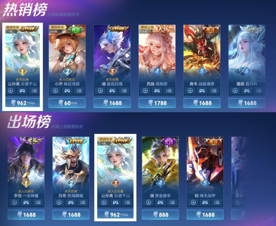 _王者荣耀2019公孙离新皮肤_公孙离皮肤哪个好用