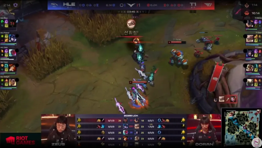 _HLE大战T1！离谱BP导致3C对位打出一万经济差_HLE大战T1！离谱BP导致3C对位打出一万经济差