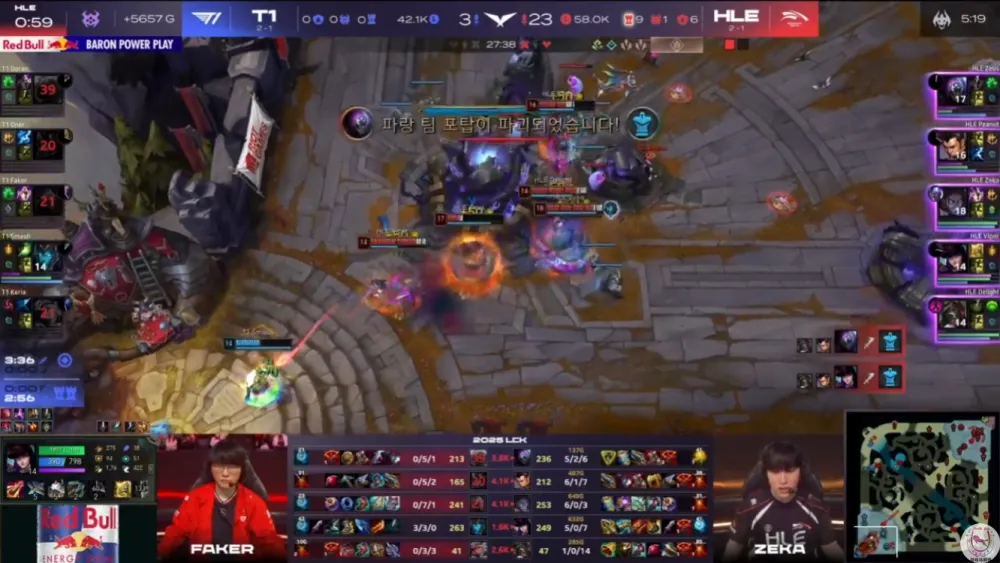 HLE暴虐T1！老大哥Faker带头0-7四人合砍0-20！__HLE暴虐T1！老大哥Faker带头0-7四人合砍0-20！