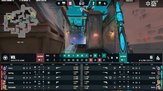 VCTCN：Juicy霓虹五杀定胜局，WOL 2-1击败AG锁定小组第三__VCTCN：Juicy霓虹五杀定胜局，WOL 2-1击败AG锁定小组第三