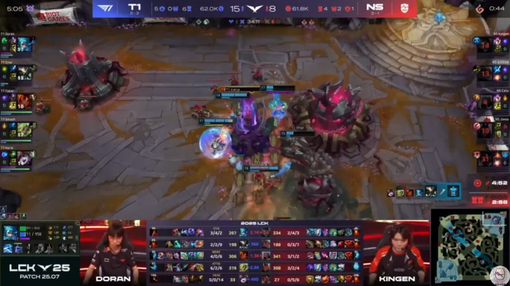 T1险胜NS！换人舆论高压下Faker挺身而出拿到MVP_T1险胜NS！换人舆论高压下Faker挺身而出拿到MVP_