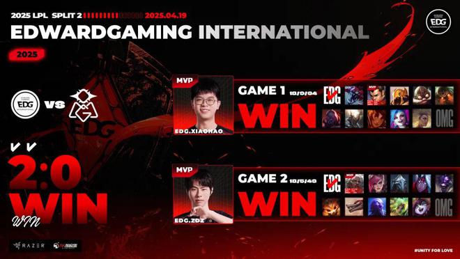 EDG 2:0横扫OMG！Xiaohao抢龙逆天改命，谁还敢说他们不行？