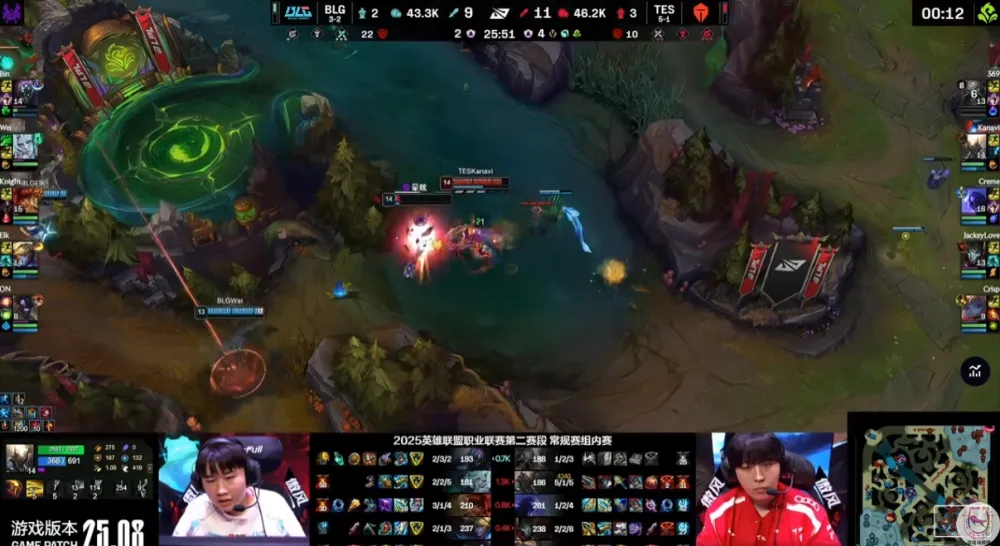 _BLG已经烂完了?TES让一追二拿到第6胜继续领跑_BLG已经烂完了?TES让一追二拿到第6胜继续领跑