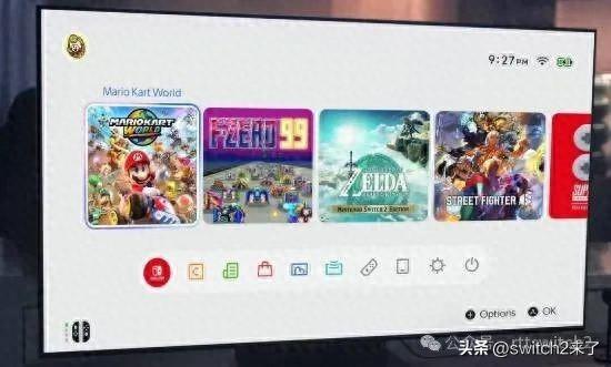 Switch 2 UI界面曝光！神谷英树曾痛批的设计竟毫无改进？