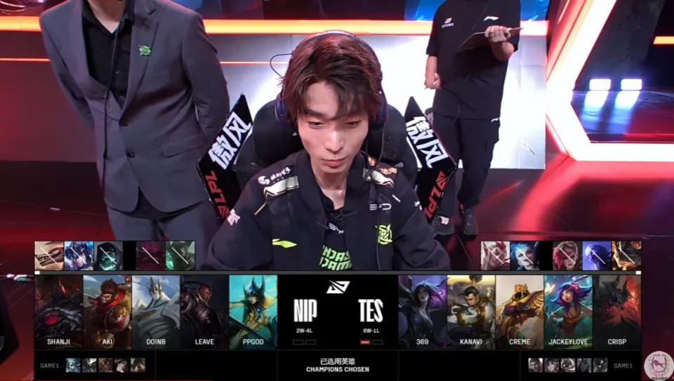 NIP对战TES翻中翻局！谁能想到优势7-1的卢锡安竟被翻盘？