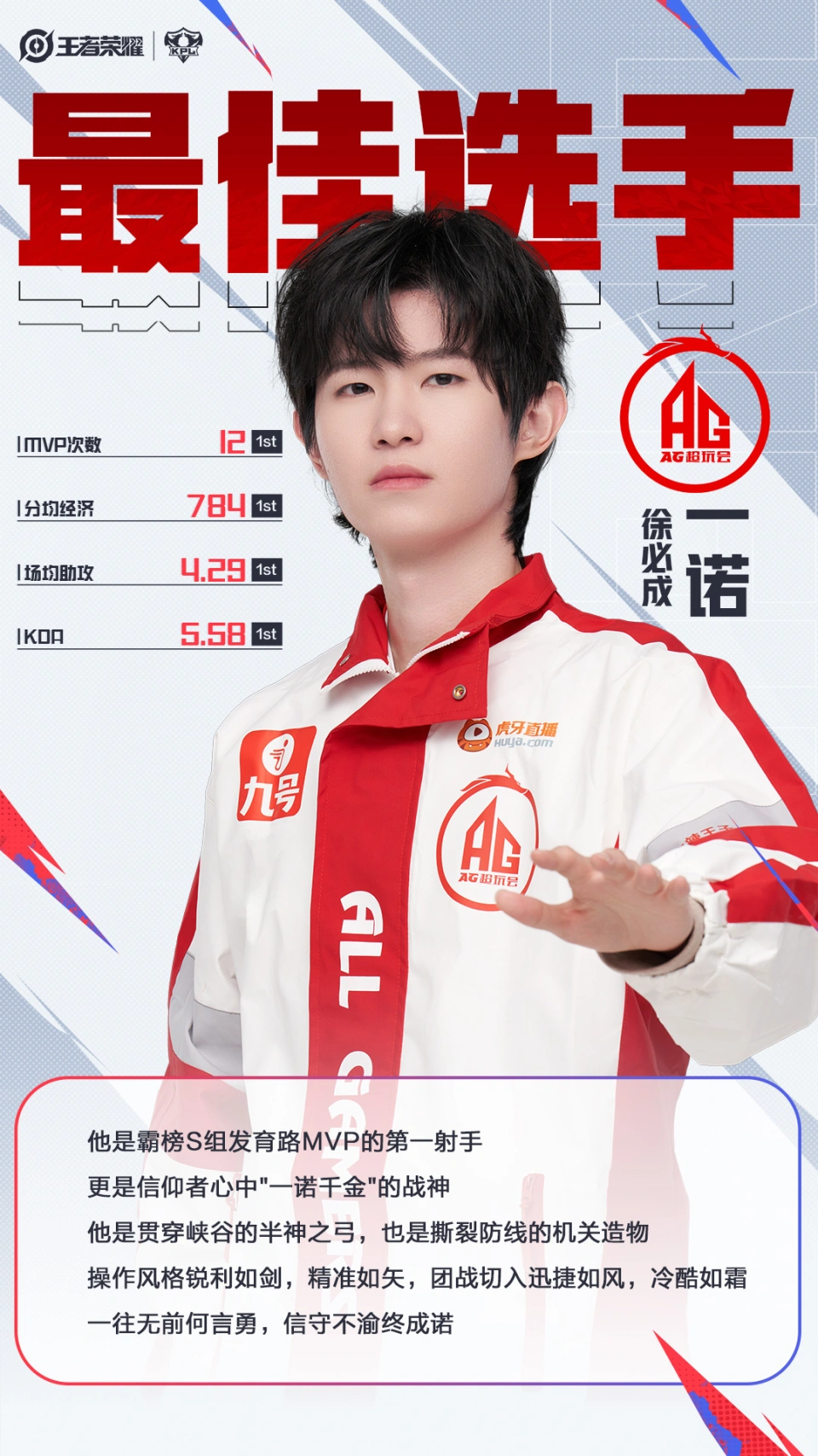 AG超玩会一诺称霸S组！他能否打破春之AG宿命？
