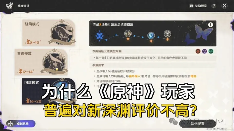 原神新深渊机制超绕，元素限定逼人，原石真能多给？玩家怒了