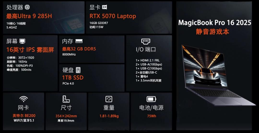 静音法宝，HONOR Turbo X！MagicBook Pro 16 2025静音游戏本发布_静音法宝，HONOR Turbo X！MagicBook Pro 16 2025静音游戏本发布_