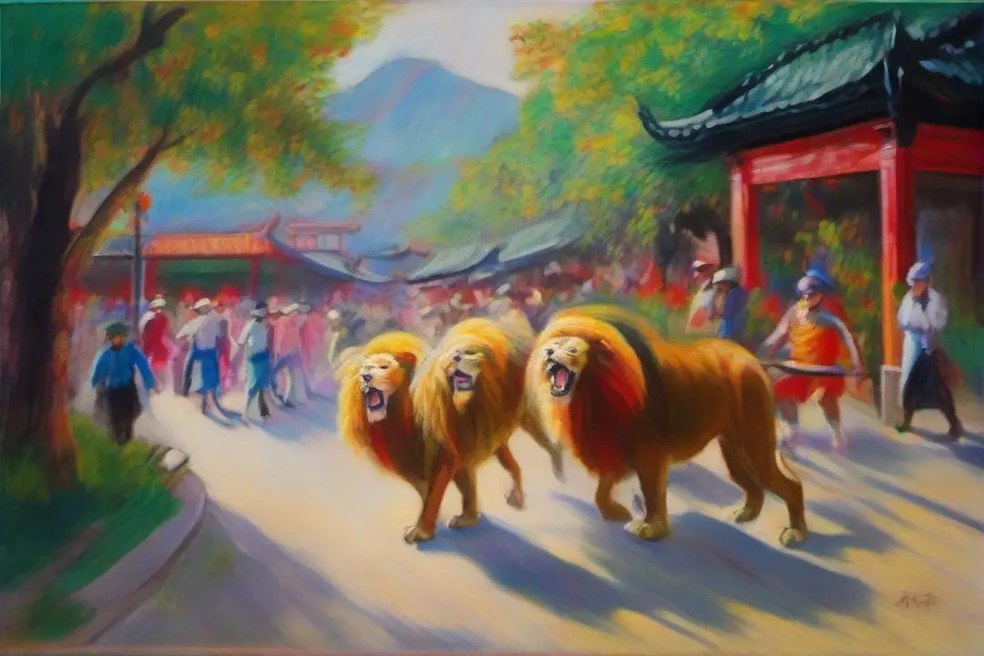 《谷围南亭》粤语配音出圈！骑楼街醒狮斗僵尸，岭南文化成新顶流__《谷围南亭》粤语配音出圈！骑楼街醒狮斗僵尸，岭南文化成新顶流