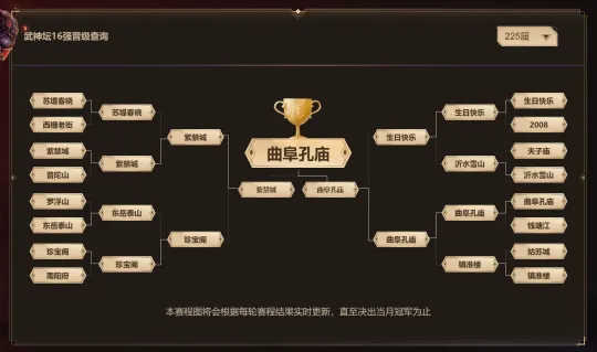 梦幻西游电脑版第226届武神坛，谁能笑到最后？曲阜孔庙能创九连冠神话？