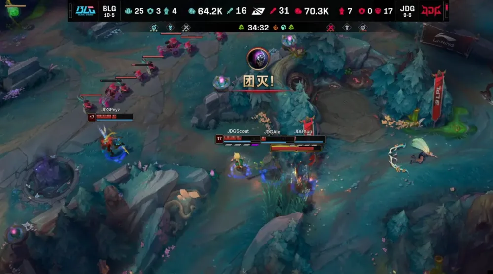 xun手刃前东家，JDG横扫BLG终结对手6连胜，阿乐今天像个战神！_xun手刃前东家，JDG横扫BLG终结对手6连胜，阿乐今天像个战神！_