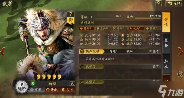 马超绝版！武力成长前五却智力低？这武将到底咋回事