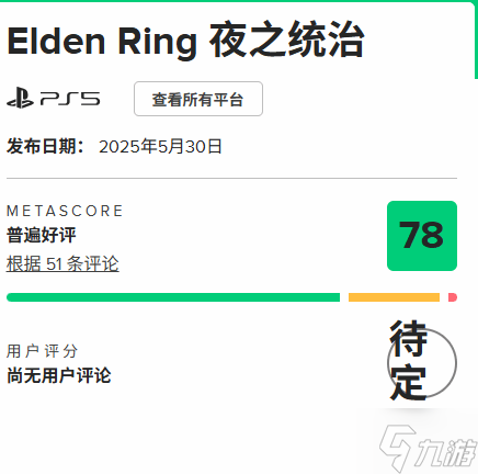 艾尔登法环：黑夜君临媒体评分解禁！5月30日发售，你期待吗？