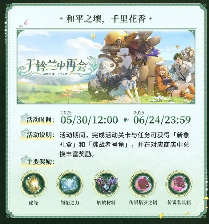 铃兰之剑2.0大活动来袭！错过这次福利要等多久？