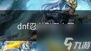 _dnf2020忍者加点_dnf忍者加点最新版本