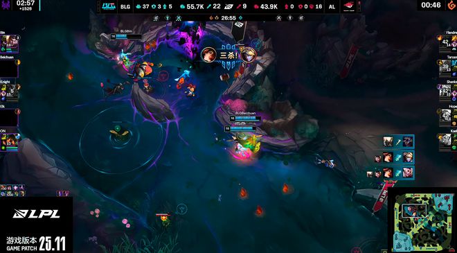 _LPL：Hope金克丝团战输出爆炸，AL3-2击败BLG挺进决赛拿到MSI门票_LPL：Hope金克丝团战输出爆炸，AL3-2击败BLG挺进决赛拿到MSI门票