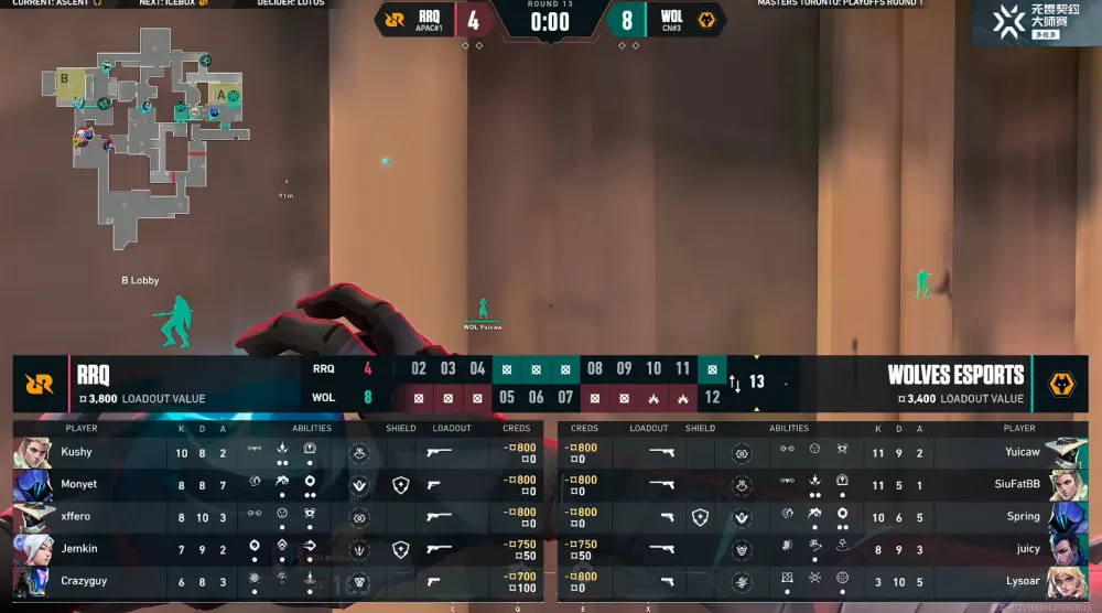 _VCT：狼群出击豪取九连胜一举赢下，WOL 2-0击败RRQ_VCT：狼群出击豪取九连胜一举赢下，WOL 2-0击败RRQ
