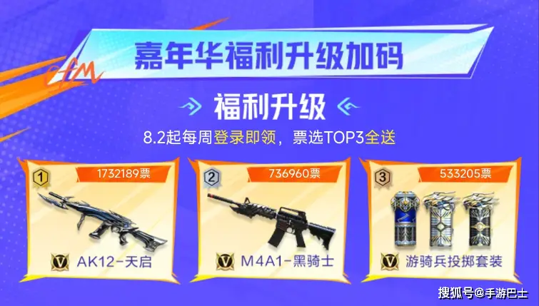 嘉年华票选TOP3全部送!6216钻石携手双币帝皇铠甲夺宝即将上线!_嘉年华票选TOP3全部送!6216钻石携手双币帝皇铠甲夺宝即将上线!_