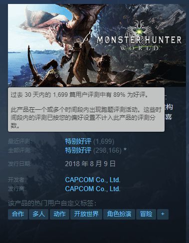 《怪猎荒野》在线人数被前作反超 差评如潮流失严重_《怪猎荒野》在线人数被前作反超 差评如潮流失严重_
