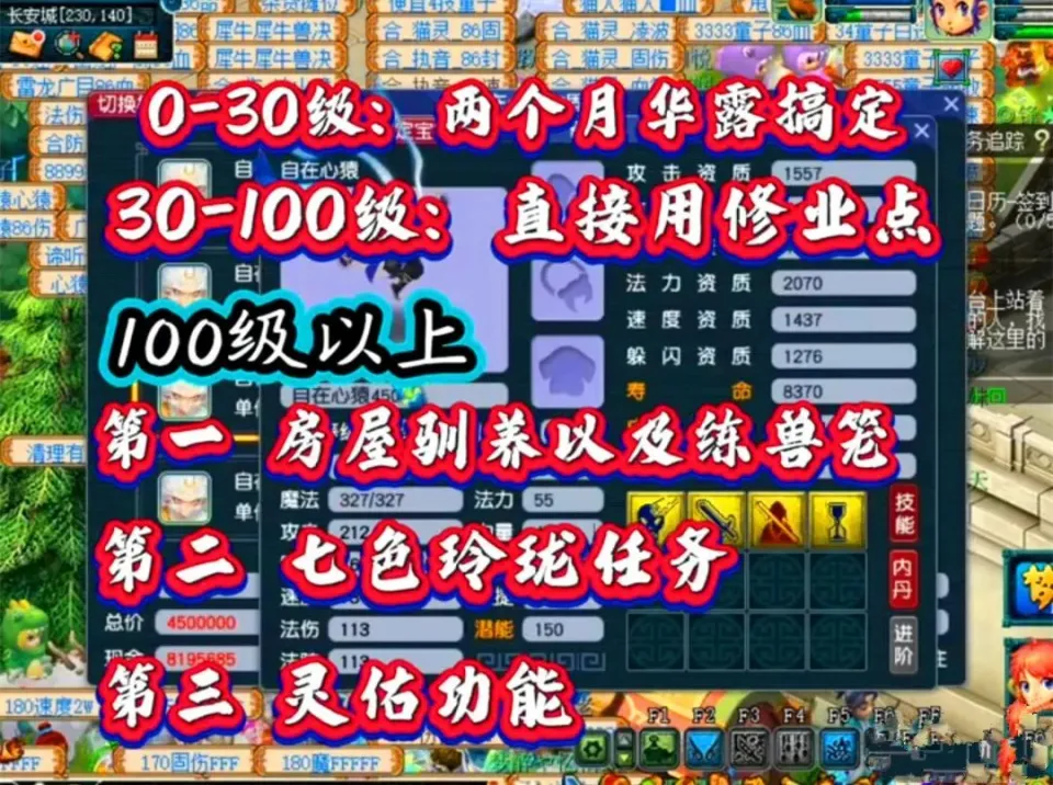 梦幻西游召唤兽升级方式大揭秘！第四种竟让大佬肉疼？