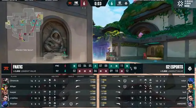 VCT：kaajak凛冽枪火爆裂四杀，FNC 2-0淘汰G2挺进败决__VCT：kaajak凛冽枪火爆裂四杀，FNC 2-0淘汰G2挺进败决