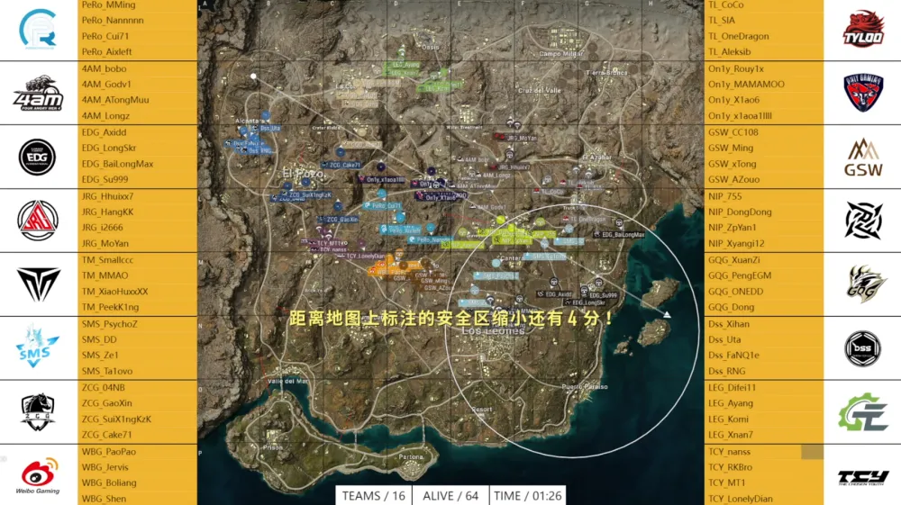 4AM一只脚踏进决赛，EDG下班局成功吃鸡，JDG反超TCY登顶__4AM一只脚踏进决赛，EDG下班局成功吃鸡，JDG反超TCY登顶