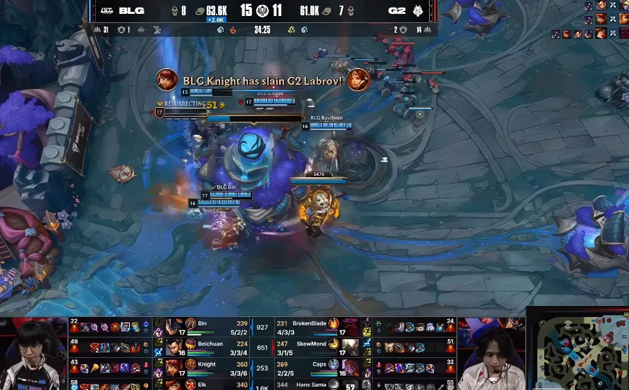 BLG零封G2晋级，K皇采访自信放话：就想复仇Faker_BLG零封G2晋级，K皇采访自信放话：就想复仇Faker_