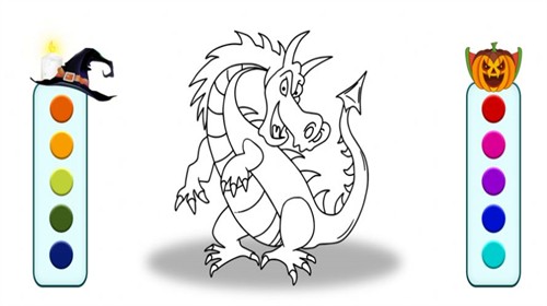 可怕的怪物着色书